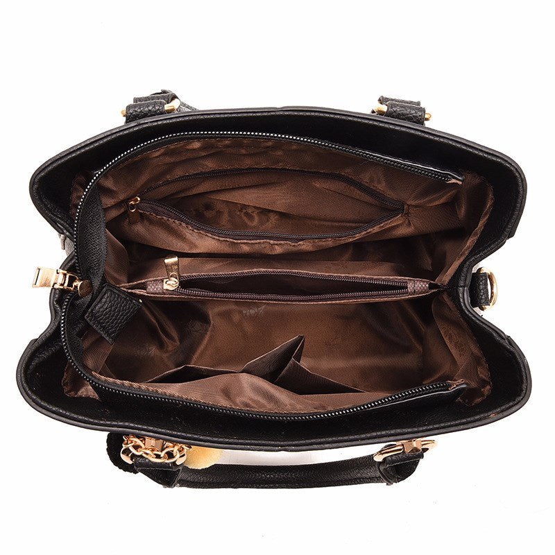 Elegante Damenhandtasche – Luxus Schultertasche mit Quasten