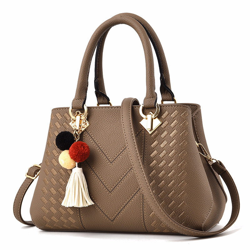 Elegante Damenhandtasche – Luxus Schultertasche mit Quasten