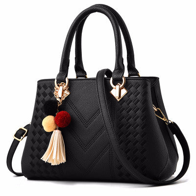 Elegante Damenhandtasche – Luxus Schultertasche mit Quasten