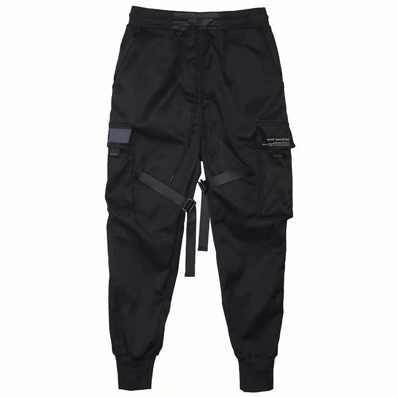 Herren Cargo Jogginghose in schwarz mit Taschen - Streetwear Style