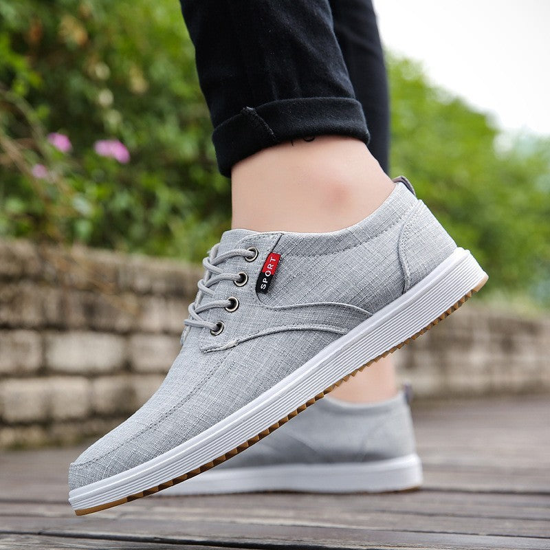 Herren Canvas Sneaker – Atmungsaktive Freizeitschuhe mit Schnürung